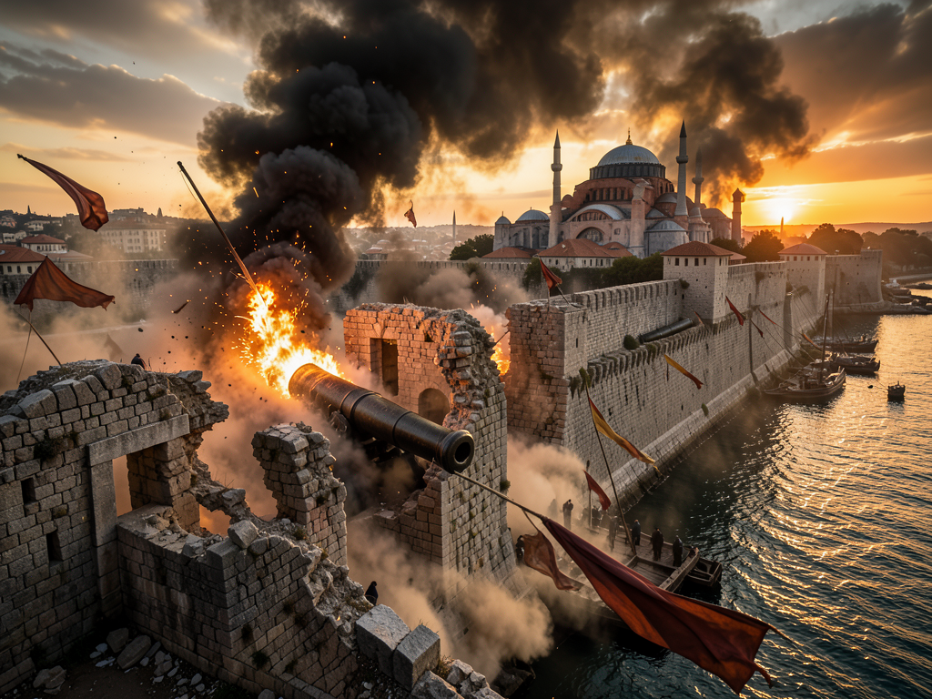 Doğu Roma İmparatorluğu milattan sonra ne zaman yıkılmıştır?