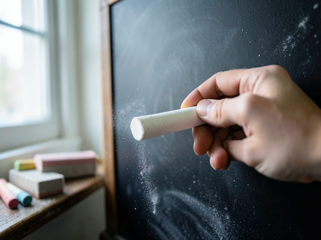 Okullarda, daha çok eskiden kullanılan 'kara tahta'ya genellikle hangisiyle yazılır?