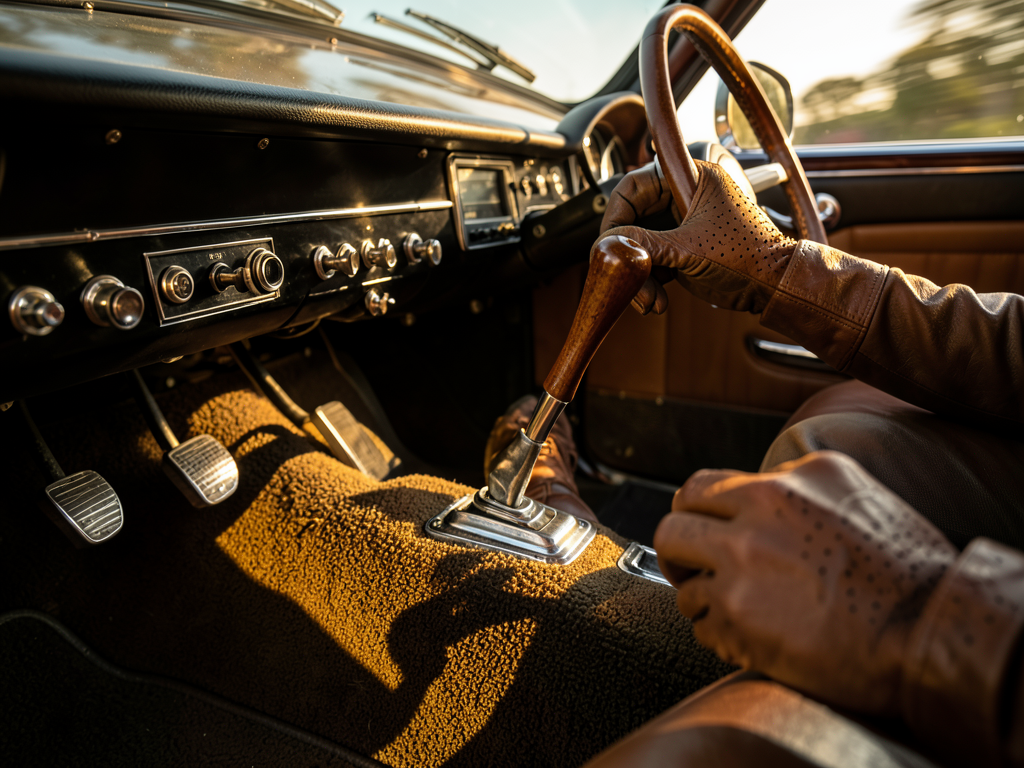 Ayaklarıyla debriyaj, fren ve gaz pedallarını, elleriyle direksiyon simidi ve vites kolunu hareket ettiren biri muhtemelen ne yapıyordur?