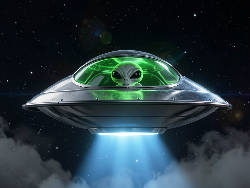 Karikatürlerde, ufonun içinde seyahat ederken resmedilenler genellikle hangisi olur?